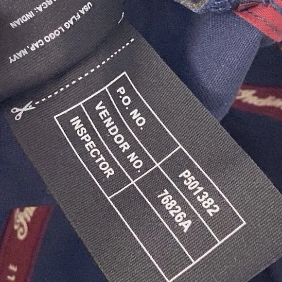 Indian Motorcycles 1901 US Flag Logo, Navy Blue Baseball Hat, Strap Back - Picture 8 of 11